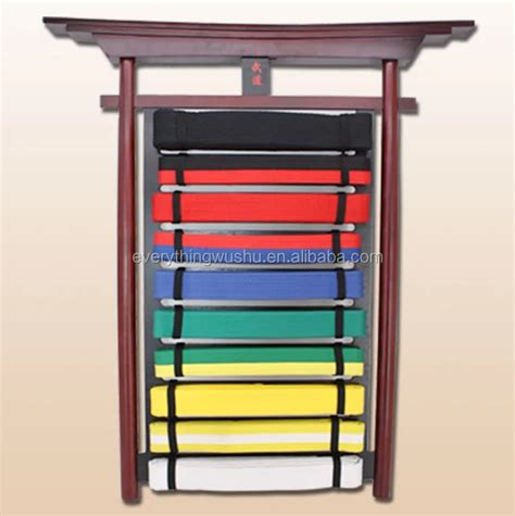 Karate Belt Display Rack Jodo Belt Holder Hanging Wall Mount Stand For ...