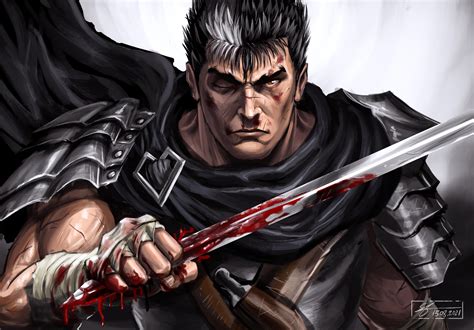 Guts fan art (by me) : r/Berserk