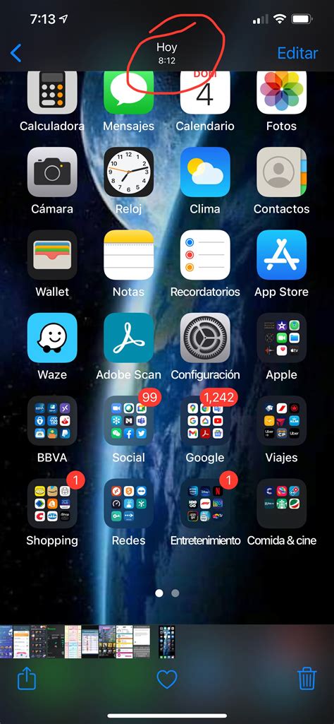 Tiempo mal en captura de pantalla una … - Comunidad de Apple