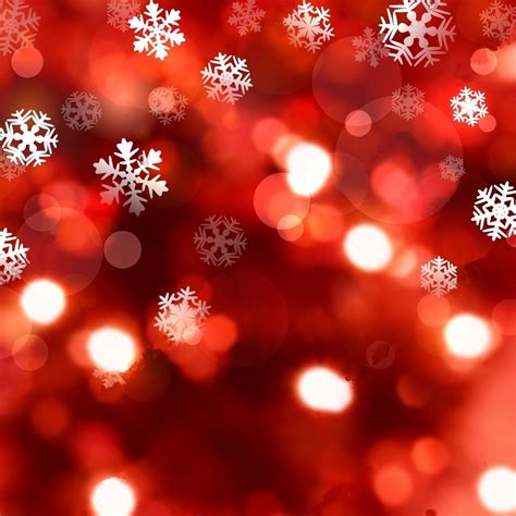 Snowflakes lights red glitter sparkly winter Bokeh backdrops Vinyl ...