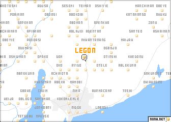 Legon (Ghana) map - nona.net