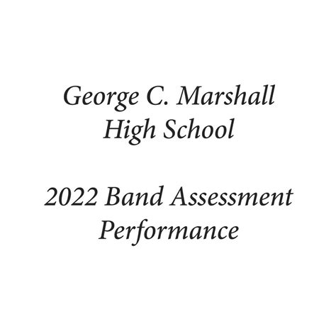 ‎George C. Marshall High School 2022 Band Assessment Performance - EP by George C. Marshall High ...