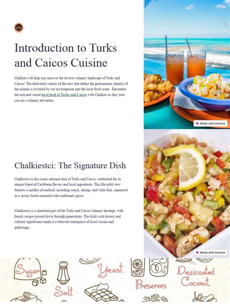 Local Food of Turks and Caicos | Download Free PDF | Cuisine | Recipe