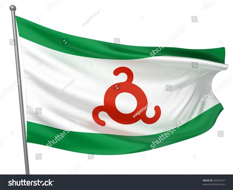 Ingushetia National Flag Stock Photo 40334737 : Shutterstock