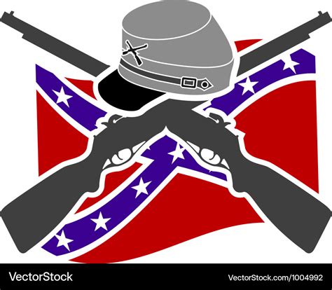 American civil war confederacy Royalty Free Vector Image