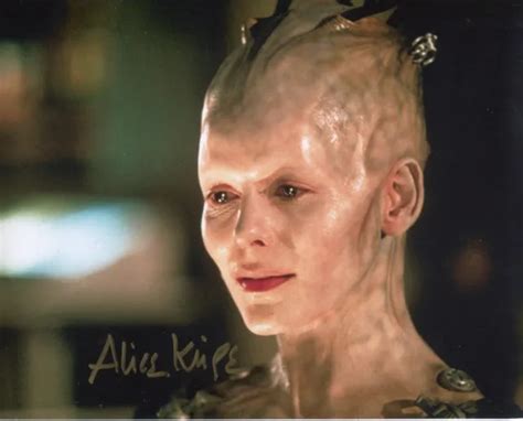 ALICE KRIGE STAR Trek Borg Queen actress signed 8x10 photo - UACC DEALER £35.00 - PicClick UK