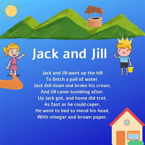 Jack And Jill Went Up The Hill Lyrics