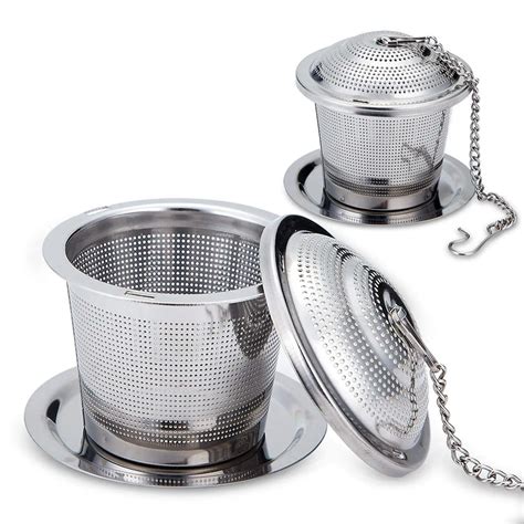 Tea Infuser Travel Set with 2 Individual Cases Stainless Steel Tea Ball Infuser Tea strainer ...