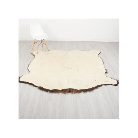 Buffalo Robe / Bison Hide Rug 097 (40 square feet): www.bearskin-rugs.com