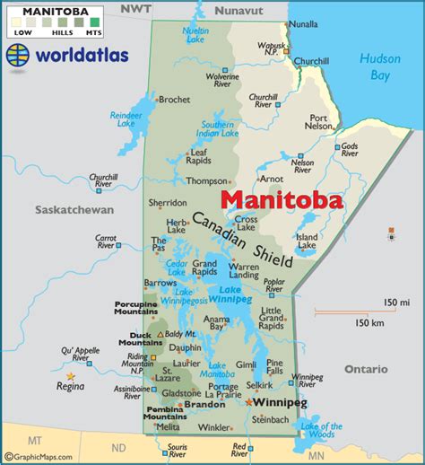 Map Manitoba | Color 2018