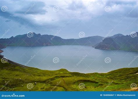 Tianhu Lake in the Changbaishan Paektu Mountain at Chinese-North Korean ...