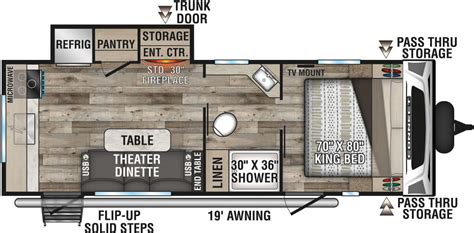 2021 Connect® Travel Trailer Floorplans | KZ RV