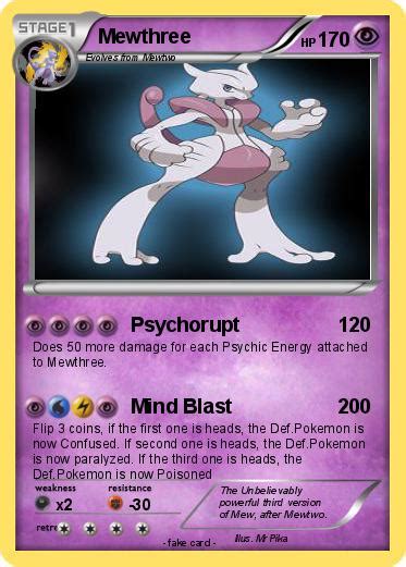 Pokémon Mewthree 1111 1111 - Psychorupt - My Pokemon Card