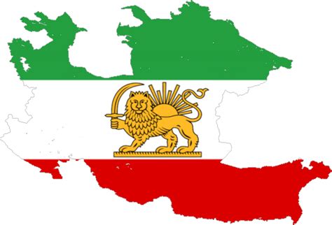 Flag map of the Imperial State of Iran by CTGYTDevianart on DeviantArt