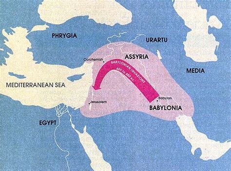 Map of the Babylonian Empire (605–539 B.C. | Ancient near east, Bible ...