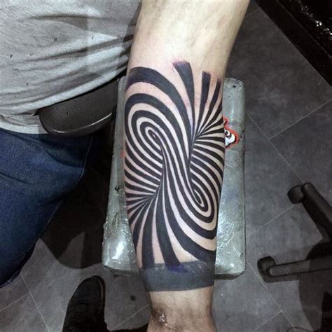 100 Optical Illusion Tattoos For Men - Eye Deceiving Designs