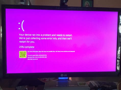 Pink Screen Of Death??? : r/windows