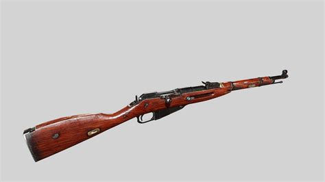 Mosin Nagant 91-30 Sniper Rifle 3D Model by Eagle Soft