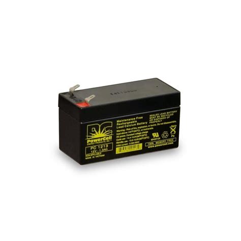 PowerCell PC1213 12.0v 1.3 amp hour lead calcium battery