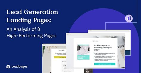 8 Lead Generation Landing Pages with 70% Conversion Rates