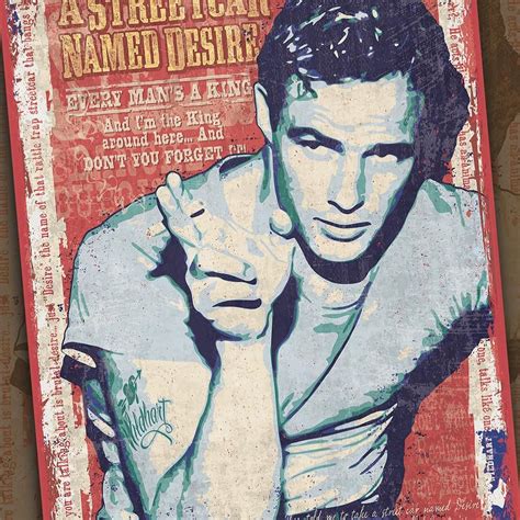 Marlon Brando - Streetcar Named Desire - Poster Art #brando # ...