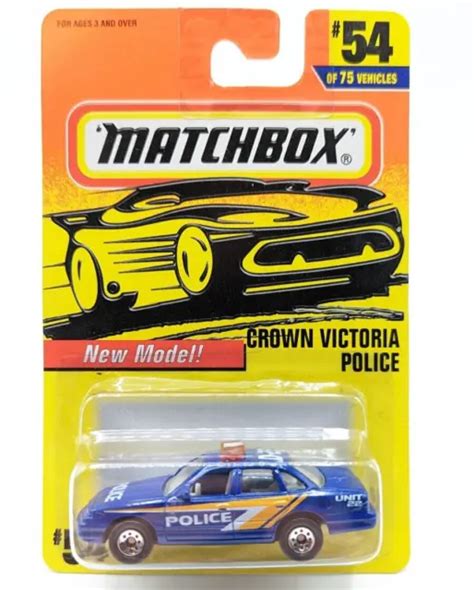 MATCHBOX 1996 BLUE FORD CROWN VICTORIA POLICE CAR - #54 of 75 - New! $6.99 - PicClick