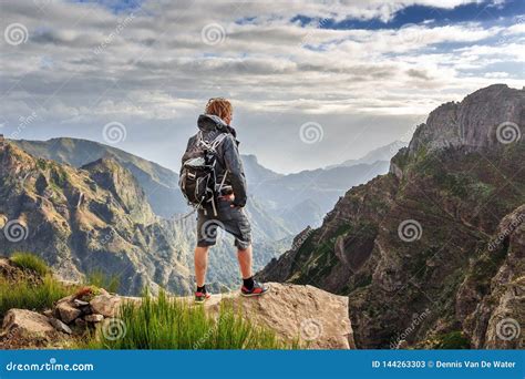 Hiking on Madeira island stock image. Image of beautiful - 144263303