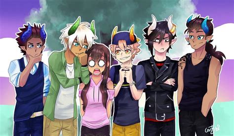 The gang from MID just chillin | Aphmau characters, Aphmau fan art, Aphmau