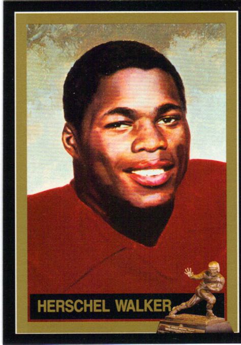 Herschel Walker Georgia 1982 Heisman Trophy winner card ...