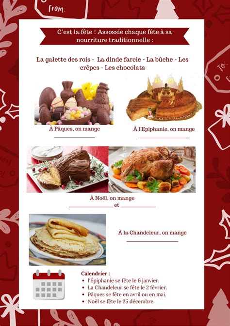 Apprendre le Français, c'est facile !: Les repas et fêtes en France