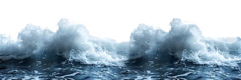 sea waves on isolated transparent background 44858498 PNG