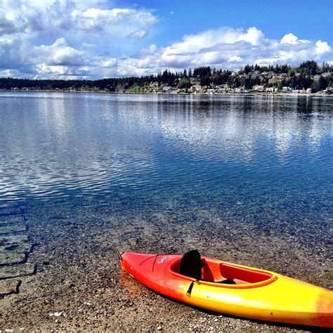 Kayak on shore Fox Island, WA Photo Credit: Rebecca Leicht | Kayaking ...