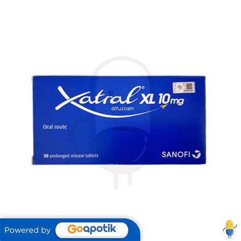 XATRAL XL BOX ISI 10 TABLET - Kegunaan, Efek Samping, Dosis dan Aturan ...