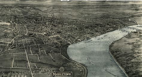 Vintage map shows Middletown, Connecticut in 1915 - KNOWOL