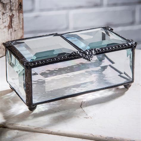 Glass Jewelry Box with Double-Hinged Lid - Getty Museum Store