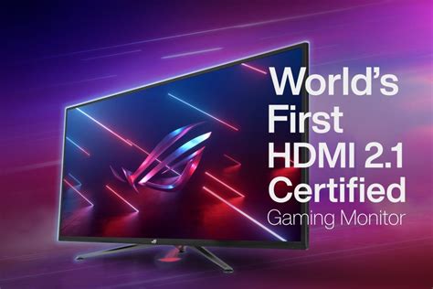 ASUS announces world's first HDMI 2.1-capable 4K 120Hz gaming monitor