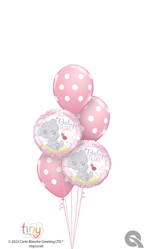 Welcome Baby Girl Balloon Bouquet | Party Balloons Melbourne