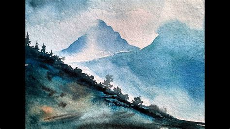 Mountain Range Painting Simple – Warehouse of Ideas