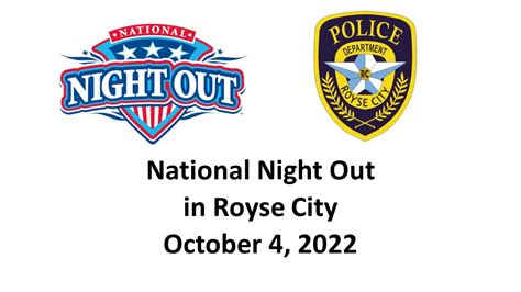 Royse City Police National Night Out set for Oct. 4