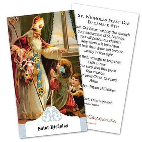 St Nicholas Prayer Card - Veritatis.com.au