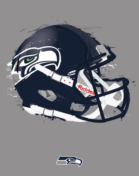 Seattle Seahawks Art Print by Npolanddesigns | Seahawks helmet, Seattle ...