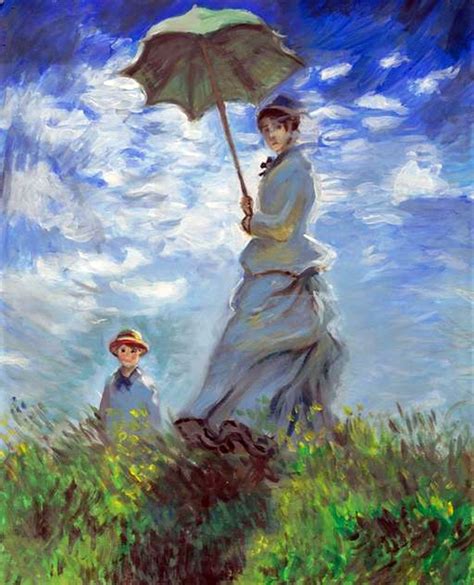 Famous Painting Woman With Umbrella at PaintingValley.com | Explore ...