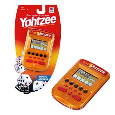 Yahtzee Electronic Hand-held Game Official Rules & Instructions - Hasbro