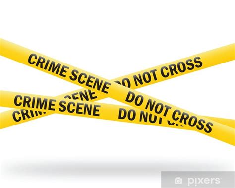 Sticker crime scene tape (vector) - PIXERS.US