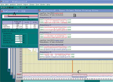 The Oligo working interface. ( a ) Showing the general information on... | Download Scientific ...