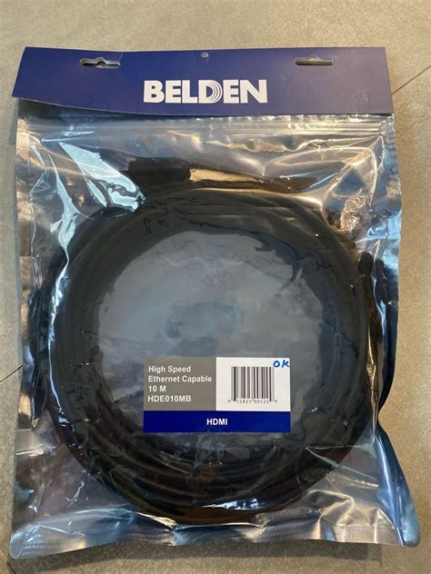 Belden 10m High speed Ethernet capable HDMI Cable, Computers & Tech, Parts & Accessories, Cables ...