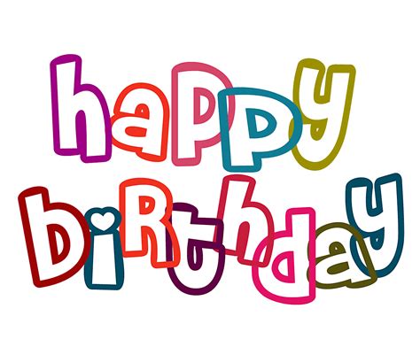 Colorful Happy Birthday Text Png Image Gallery Yopric - vrogue.co