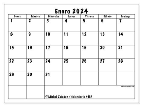 Calendario enero 2024 - 48 - Michel Zbinden ES