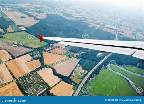 An Aerial View from an Airplane Stock Photo - Image of earth, aviation ...