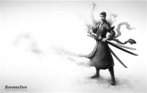 Download Charcoal Art One Piece Zoro 4k Wallpaper | Wallpapers.com